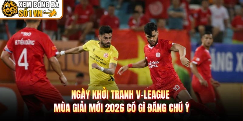 Ngày Khởi Tranh V-League Mùa Giải Mới 2026 Có Gì Đáng Chú Ý